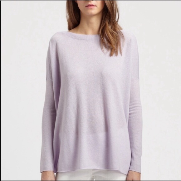 Vince Sweaters - Vince. Lilac purple high-Low cashmere sweater s
